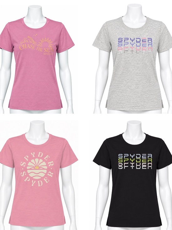 Spyder Tops - Spyder Graphic Shirt / Tee / T-Shirt - NWT Womens Large (4-Pack) - #49992-N8